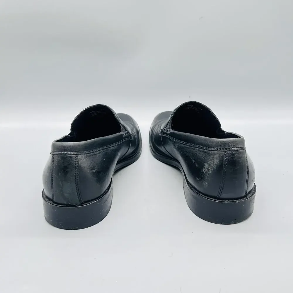 Cole Haan Shoes Mens 8 Black Leather Loafers Slip On Dress Almond Toe Classic